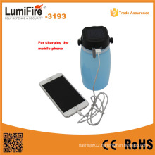 3193 Outdoor LED Solar Camp Lantern with USB Charge